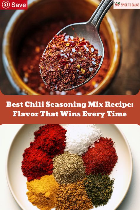 Elevate your meals with the ultimate Chili Seasoning Recipe for One Pot! This Homemade Chili Seasoning Easy recipe is perfect for whipping up a flavorful dish that will warm your heart and spice up your gatherings. Save this pin for later so you can impress your friends and family with your delicious Spicy Chili Seasoning Mix Recipe!

#ChiliVibes #SpiceItUp #ChiliLovers #HomemadeGoodness #FlavorExplosion #CozyChiliNights #YummySeasoning #ChiliMagic #ComfortFoodGoals #RecipeInspo Best Chili Seasoning, Homemade Chilli Recipe, Chili Seasoning Mix Recipe, Chili Spice Mix, Homemade Chili Seasoning Mix, Chili Seasoning Recipe, Homemade Chili Seasoning, Chilli Spice, Spicy Chili Recipe