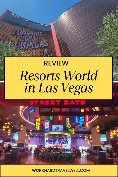 Located in Resorts World Las Vegas, here is a Las Vegas Hilton at Resorts World review. via @worktravelwell Resort World Las Vegas, Resorts World Las Vegas, Las Vegas Hilton, Vegas Skyline, Hotel Inspiration, Event Guide, Disney Epcot, Move Abroad, Romantic Escapes