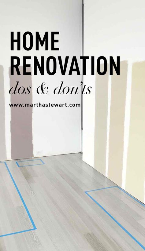 Home Renovation Dos & Don'ts | Martha Stewart Living - After a yearlong renovation in his home, Editorial Director, Decorating Kevin Sharkey is sharing his dos and don'ts for a successful transformation. Read on to benefit from his wisdom and avoid future home headaches. Home Editorial, Home Renovation Loan, Pallet Bed Frames, Easy Home Improvement Projects, Architecture Renovation, Easy Home Improvement, Home Improvement Loans, Dos And Don'ts, Martha Stewart Living