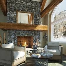 Design a Fireplace Remodel to Fit with Your Modern Home Decor Hang Above Fireplace, Two Story Room, Scandinavian Fireplace, Spanish Style Kitchen, Above Fireplace, Cabin Interior Design, Mantel Design, Wood Mantels, Cabin Interiors