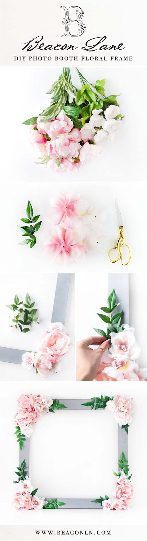 How pretty is this DIY Bridal Shower Floral Photo Booth Frame? What’s even better it that it’s totally doable to create yourself – even if you’re a busy bride! Simply use faux flowers for a fuss-free project – a store-bought wooden frame is the perfect base to decorate. Don’t you think?! Floral Photo Booth, Bridal Shower Floral, Diy Bridal Shower, Bridal Shower Cards, Bridal Shower Diy, Reception Centerpieces, Photo Booth Frame, Frame Border, Diy Bridal