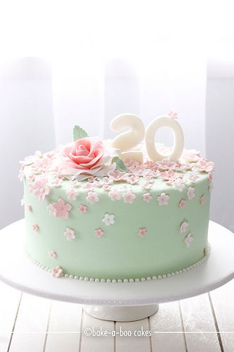 Tårta Design, Green Cake, Birthday Cakes For Women, Cakes For Women, Special Occasion Cakes, Occasion Cakes, Love Cake, Fancy Cakes, Fondant Cakes