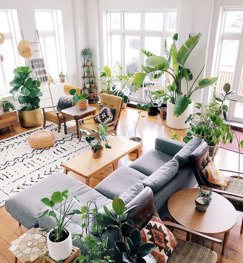 plants! Scandinavian Design Living Room, Lots Of Plants, Inside Garden, Boho Styl, Balcony Patio, Living Room Plants, Living Room Scandinavian, Design Del Prodotto, Ikea Hacks