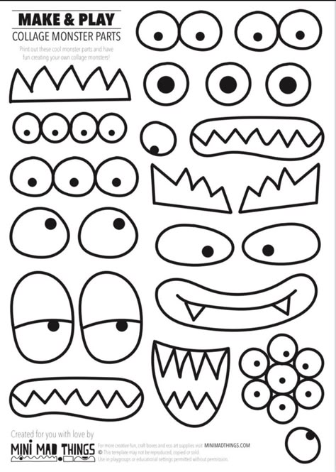 Mask Crafts For Kids, Kids Art And Craft, Welcome To The Dollhouse, Free Craft Templates, Make Your Own Monster, Kid Printables, Valeria Lukyanova, Activity Printables, Owl Mask