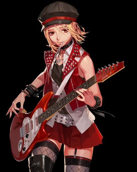 Violinist Character Design, Rock Star Character Design, Poses Reference Guitar, Rockstar Drawing Reference, Guitarist Character Design, Person Playing Guitar Drawing, Electric Guitar Reference, Popstar Poses, Singing Reference Pose