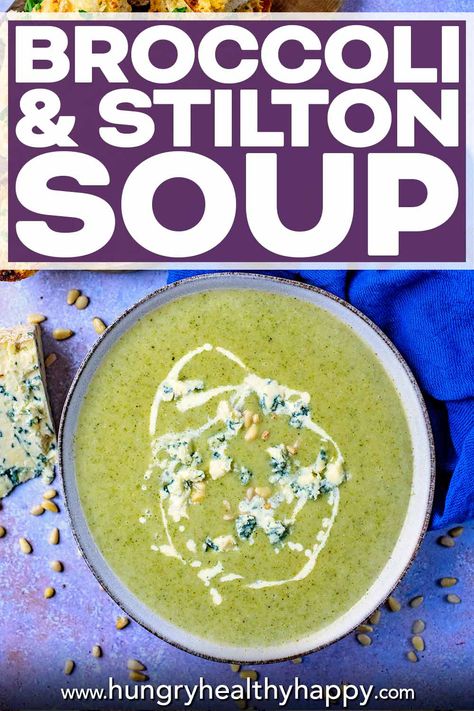 Brocolli And Stilton Soup, Broccoli And Stilton Soup, Stilton Soup, Homemade White Bread, Creamy Broccoli, Instant Pot Soup Recipes, Healthy Sandwiches, Soup Recipes Slow Cooker, Vegetarian Soup