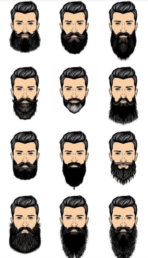 Men's Beard Styles, Beard Cartoon, Viking Beard Styles, Beard Ideas, Face Stamp, Haircut Names For Men, Long Beard Styles, Real Men Real Style, Bald Men Style