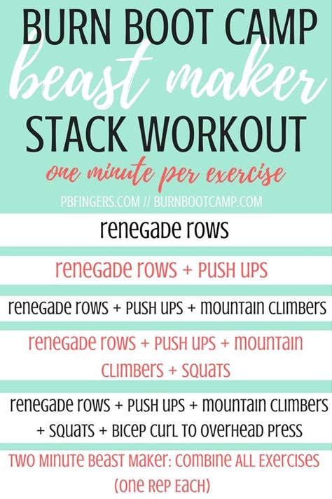 Burn Boot Camp Beast Maker Stack Workout One Week Workout, Burn Boot Camp, Food Work, Weekly Workout Plans, Outdoor Workout, Boot Camp Workout, Circuit Workout, Weekly Workout, Group Fitness