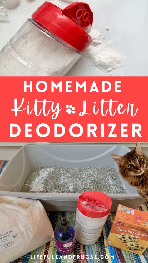 Homemade Kitty Litter, Essential Oils For Litter Box Odor, Homemade Litter Boxes Diy, Homemade Cat Litter Boxes, Diy Litter Box Deodorizer, Discrete Litter Box Diy, Natural Cat Litter Deodorizer, Best Kitty Litter, How To Get Rid Of Cat Litter Box Smell