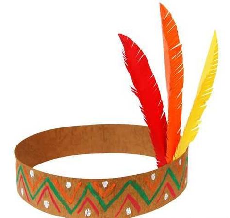 Native American Headband, Indian Headband, Pilgrims And Indians, American Indian Crafts, Thanksgiving Crafts For Toddlers, Thanksgiving Crafts Preschool, November Crafts, Headband Crafts, Thanksgiving Preschool