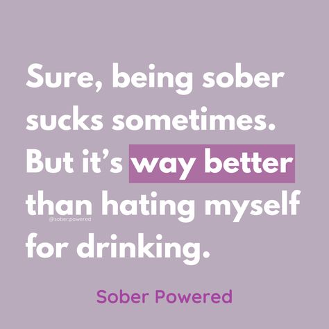 Am I right? 🙌🏼  Listen, quitting drinking isn’t waving a magic wand over your life, and suddenly, every problem is solved.   (but wouldn’t that be nice?!) 😂   Sobriety is just one piece of the puzzle.  Once I quit drinking, I was so much better equipped to take on everything that my life threw at me. Yes, even the really hard stuff!   🚫 Without the haze of alcohol, I learned healthy ways to cope and unwind after a stressful day. Stop Alcohol Quit Drinking Quotes, Quitting Drinking Quotes, Alcohol Free Quotes Quit Drinking, No More Drinking Alcohol Quotes, Alcohol Quitting, Quitting Drinking Alcohol, Alcohol Weight Gain, Quit Drinking Quote, Benefits Of Quitting Drinking