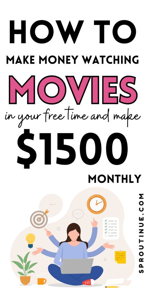 Learn how to get paid to watch movies in your free time. Save this pin for later. Part Time Jobs For Students, Night Jobs From Home, Late Night Work, Proofreading Jobs From Home, Poshmark Listing, Make Money From Your Phone, Best Part Time Jobs, Jobs For Students, Part Time Work