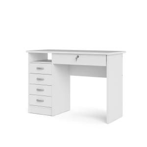 White Desk With Drawers, Cheap Office Furniture, Salon Suites, White Desk, Floating Desk, Bedroom Vanity, Drawer Design, Best Desk, White Desks