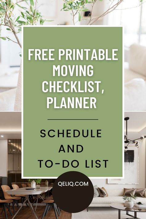 Free Printable Moving Checklist, Planner, Schedule And To-Do List Moving To Do List, Moving Checklist Printable, Moving House Packing, Moving Planner, Moving Budget, Checklist Planner, Planner Schedule, Checklist Printable, Moving Checklist