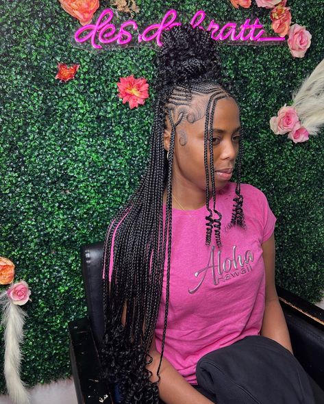 Knotless Curly Ends, Black Hair Protective Styles, Hair Braid Designs, Black Kids Braids Hairstyles, Braided Hairstyles For Black Women Cornrows, Feed In Braids Hairstyles, Creative Hair, African Hair Braiding Styles, Box Braids Hairstyles For Black Women