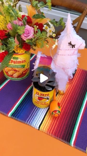 Christie Troxell on Instagram: "This bright and cheery Fiesta styled engagement party is a great place to “Taco Bout Love”, and margaritas! Party the summer away with this versatile theme that works for so many occasions! Check the cute succulents in cans of enchilada sauce and chilies, some of the labels are custom graphics with the names of the bride and groom on them, adorable mini llama piñatas top off the look. #tacoboutlove #tacotaco #tacosandtequila #engagementparty" Taco Bout Love Rehearsal Dinner, Taco About Love Engagement Party, Taco Themed Engagement Party, Fiesta Themed Engagement Party, Taco Engagement Party, Fiesta Engagement Party, Taco Bout A Party, Taco Bout Love, Cute Succulents