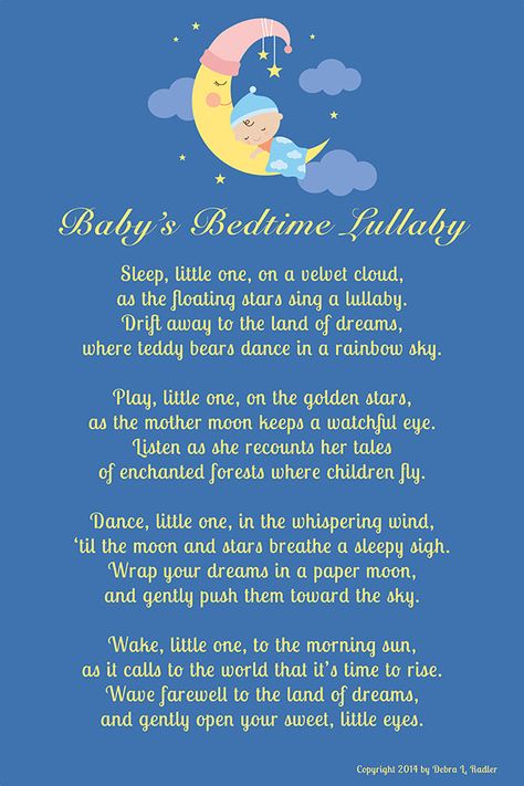 Baby's Bedtime Lullaby-Boy on Moon stretched canvas wall art. Perfect for any baby boy's nursery! https://www.etsy.com/listing/193522113/babys-bedtime-lullaby-baby-sleeping-on?ref=listing-shop-header-2 Lullaby Poem, Goodnight Poems, Baby Lullaby Lyrics, Bedtime Stories For Babies, Bedtime Quotes, Bedtime Stories For Toddlers, Lullaby Lyrics, Hygge Autumn, Baby Poems