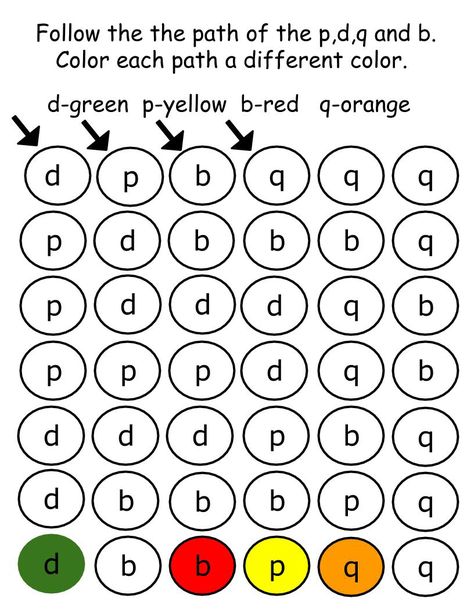 B D P Q Confusion, Morning Sheets, Homeschool Area, Visual Motor Activities, Afrikaans Language, Handwriting Activities, Homeschool Preschool Activities, Occupational Therapy Activities, Motor Planning