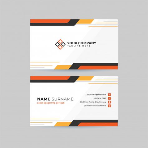 Professional clean business card templat... | Premium Vector #Freepik #vector #business-card #business #card #technology V Card Design, Brand Background, Clean Business Card, V Card, Invoice Design, Naming Your Business, Cleaning Business Cards, Visiting Card, Business Thank You Cards