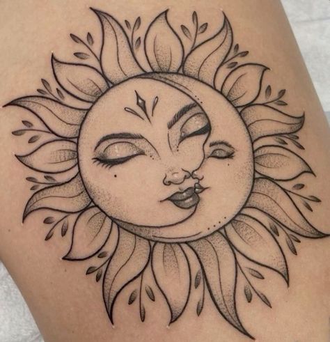 Good Tattoo, Sun And Moon Tattoo, Tattoo On Hand, Small Girly Tattoos, Taurus Tattoos, Sun Tattoos, Tattoos For Black Skin, Red Ink Tattoos, Tattoo Ideas For Women