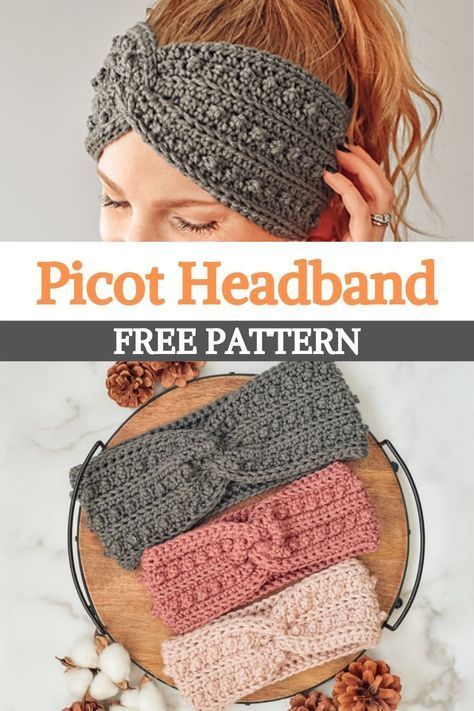 Easy Crochet Headbands For Women Free Pattern, Crochet Hair Bands Free Patterns, Crochet Head Bands Free Pattern, Crochet Ear Warmer Free Pattern, Crochet Ear Warmer Pattern, Crochet Headband Free, Easy Crochet Headbands, Bandeau Au Crochet, Crochet Headband Pattern Free