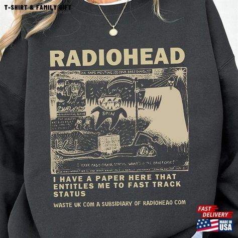 Vintage Radio Tee Radiohead Retro Concert Shirt 90S Band Classic Sweatshirt Check more at https://tshirtfamilygift.com/product/vintage-radio-tee-radiohead-retro-concert-shirt-90s-band-classic-sweatshirt/ Radiohead Shirt, 90s Bands, Radio Silence, Classic Sweatshirt, Concert Shirts, Vintage Radio, Radiohead, Trending Tshirts, Oversized Shirt