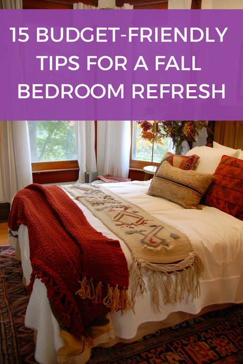 Get a cozy Fall bedroom refresh in hand thanks to these budget-oriented tips and ideas. Bedroom Looks, Cozy Fall Bedroom, Bedrooms Decor, Fall Bedroom, Cozy Throw Blanket, Master Bedrooms, Fall Scents, Bedroom Refresh, Cozy Throws