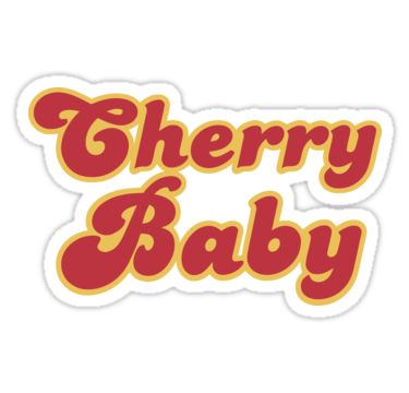 Stickers Cool, Iphone Stickers, Cherry Baby, Tumblr Stickers, Baby Stickers, Hydroflask Stickers, Phone Stickers, Meme Stickers, Cherry Bomb