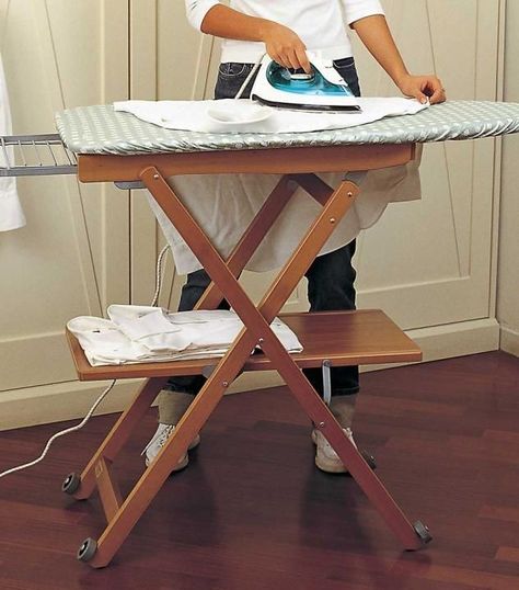 Iron Stand Design, Portable Ironing Board, Stand Design Ideas, Wooden Ironing Board, Ironing Table, Tabletop Ironing Board, Diy Toddler Bed, Ironing Station, Portable Iron