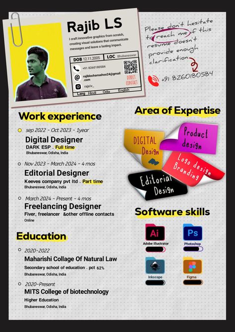 A resume or cv for a designer , aesthetic and cool design cv for a designer Aesthetic Cv, Cv Portfolio, Resume Building, Graphic Design Cv, Designer Resume, Design Cv, India Design, Creative Graphic Design, Resume Design