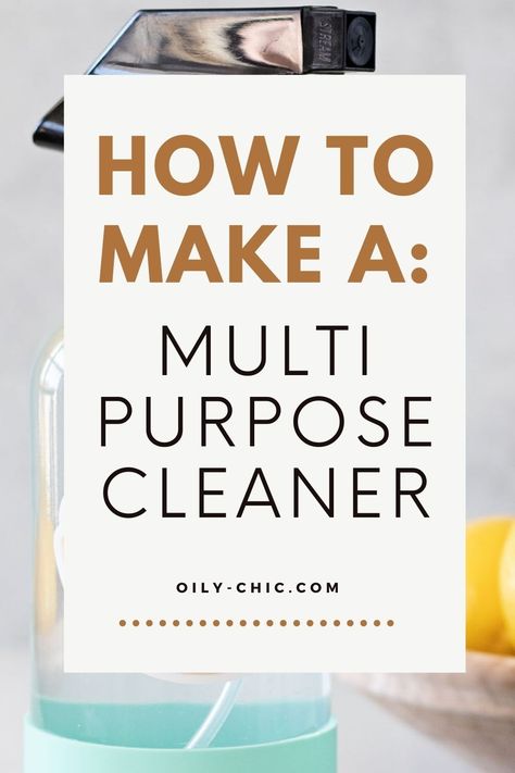 How to make a multi-purpose cleaner essential oil cleaning spray to save time! Cleaning Spray Diy, Essential Oil Cleaning Spray, Essential Oil Cleaning, Essential Oil Cleaner, Counter Spray, Diy Cleaning Spray, Multi Purpose Cleaner, Essential Oils For Laundry, Homemade Essential Oils