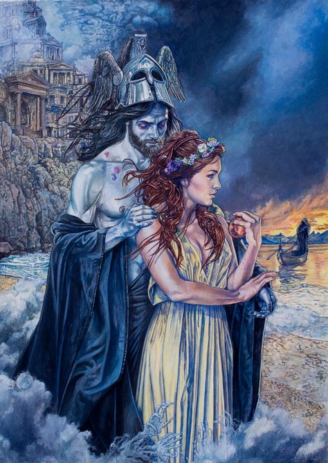 Stephen Walsh Fantasy Artist Persephone Art, Greek Goddess Art, World Mythology, Greek Mythology Gods, Greek Mythology Tattoos, Roman Gods, Greek Gods And Goddesses, Greek And Roman Mythology, Greek Mythology Art