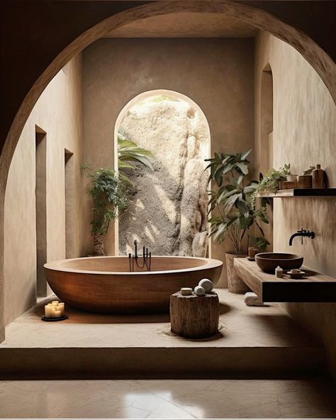 Desert House Bathroom, Farm Hotel, Earthy Home, Stunning Interior Design, Interior Design Concepts, Bathroom Inspiration Decor, Bath Room, Stylish Bathroom, Rustic Bathroom