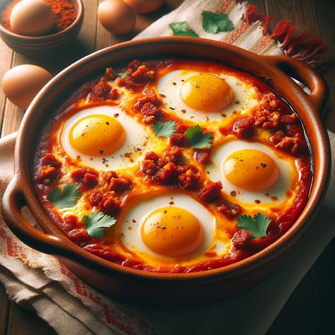 Cooking up Joy - Made with love: Oven-Baked Chorizo and Mexican Egg Fiesta Mexican Baked Eggs, Chorizo And Eggs Breakfast, Eggs In A Pan, Chorizo And Eggs Recipe, Eggs And Chorizo Breakfast, Chorizo Omelette, Chorizo Eggs, Mexican Egg, Grits And Eggs