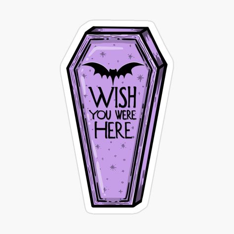 Pastel Goth Halloween, Goth Halloween, Drawing Journal, Wish You Were Here, Design Sticker, Wish You Are Here, Bullet Journal Doodles, Diy Journal, Flash Art