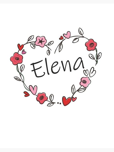 Elena Name, Girl Names, Art Board, My Name Is, My Name, Art Boards, A Girl, Dolls, Halloween