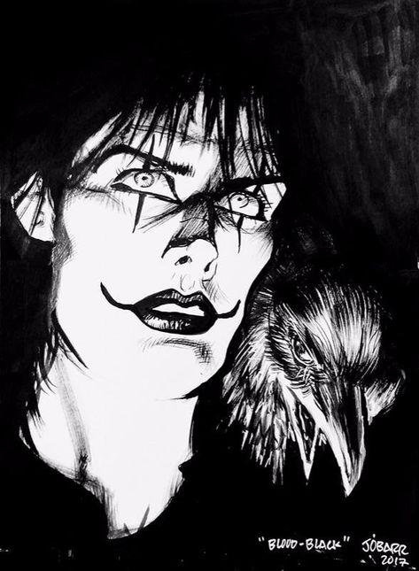 The Crow art by James O’Barr The Crow Comic, The Crow Art, Crow Comic, The Crow Eric Draven, Crows Artwork, Eric Draven, Crow Movie, Dark Comics, Future Wallpaper