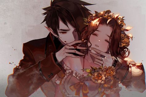 Vampire Comic, Dessin Adorable, Human Art, Personalize Art, Beautiful Drawings, Couple Art, Anime Poses Reference, Two People, Anime Poses