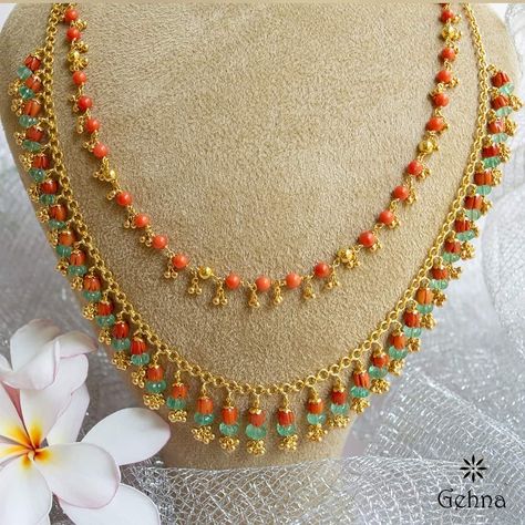 Coral beads jewellery