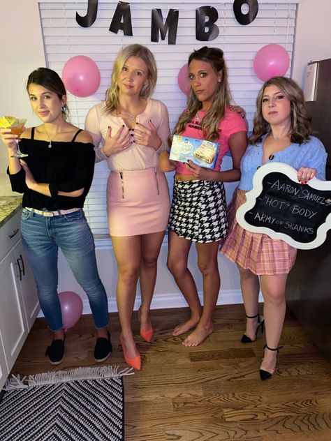 Mean Girls, Lindsay Lohan, Rachel McAdams, Theme Party, Halloween, Halloween Group Costume Mean Girls Spirit Week, Mean Girls Outfits Ideas, Mean Girls Outfits Inspiration, Mean Girls Halloween Costume, Mean Girls Halloween Costumes, Mean Girls Costume, Mean Girls Halloween, Ms Smith, Mean Girls Outfits