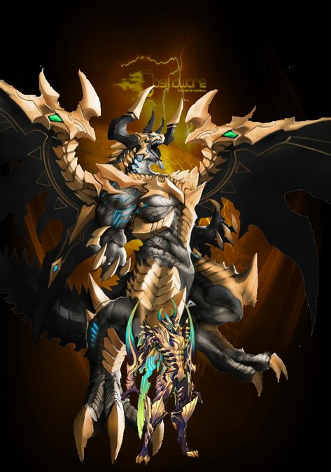 Golden Dragon King Golden Dragon Armor, Epic Warrior, Ain Elsword, Yugioh Dragons, Elemental Dragons, Zed League Of Legends, Dragon Armor, X Male Reader, Legends And Myths