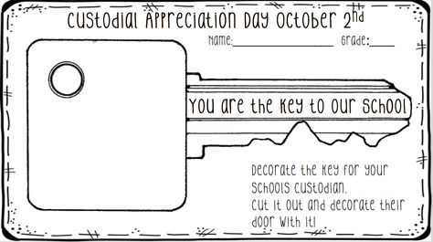 Custodian Appreciation Free Printable, Custodial Appreciation Day, School Custodian Appreciation Ideas, National Custodian Day Ideas, Custodian Appreciation Ideas, National Custodian Day, Teacher Devotions, Janitor Appreciation, Work Morale