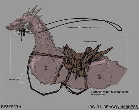 Machine Art.  Dragon Saddle Dragon Mount, Saddle Drawing Reference, Dragon Concept Art Design Reference, Horse Dragon, Saddle Design, Riding Dragon Pose, Western Dragon, Dragon Rider Character Design, Dragon Riding