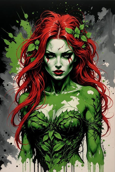 #ai #poisonivy #pamelaisley #dc #comic #comics #dccomics #poisonivyfanart #poisonivybatman #pamelaisleypoisonivy #pamela_isley #villainess #villains #supervillian #badass #fan #fanart #fanfiction Poison Ivy Dc Fanart, Hero’s And Villains, Poison Ivy Redesign, Poison Ivy Photoshoot, Poison Ivy Quotes, Poison Ivy Villain, Poison Ivy Hair, Poison Ivy Drawing, Poison Ivy Wallpaper