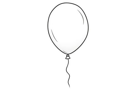 Balloon sketch white line. | free image by rawpixel.com / bass Balloon Outline, Balloon Sketch, Outline Background, Christmas Cards Kids, Line Sketch, White Line, Black Line, Free Image, Bass