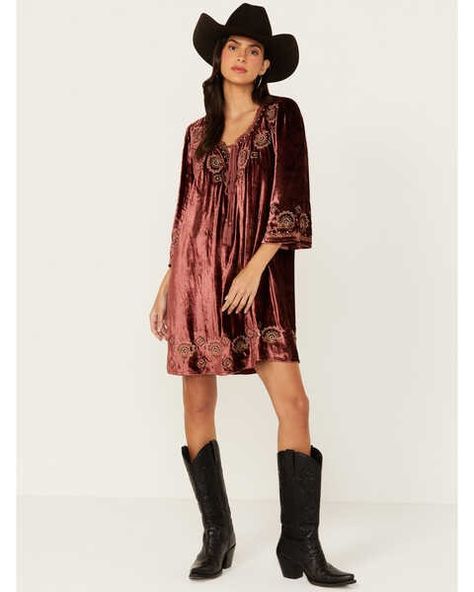 Women's Western Dresses & Skirts | Boot Barn - - Boot Barn Barn Boots, Boot Barn, Skirts With Boots, Western Look, Todays Outfit, Western Dresses, Perfect Outfit, Cowboy Boots, Dress Skirt