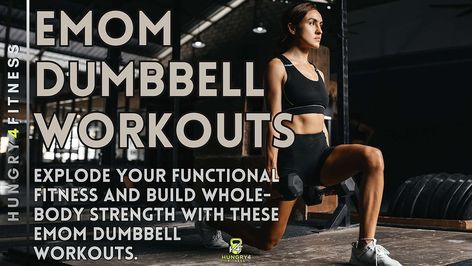 Emom Workout, Dumbbell Workout, Training Plan