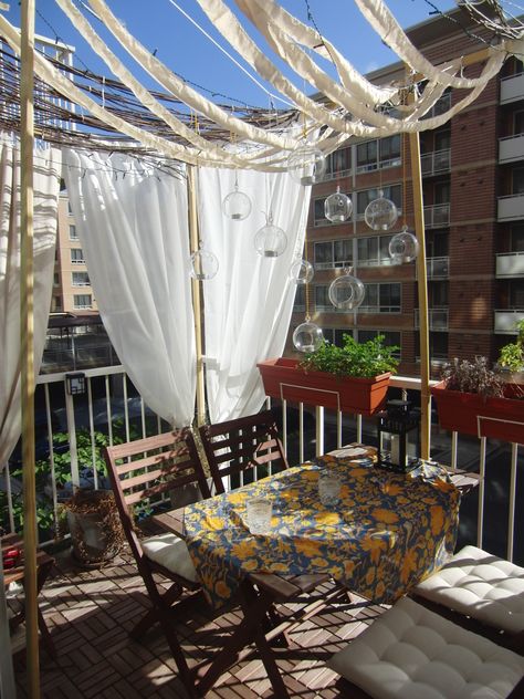 Last year, my partner and I decided we wanted to start our own celebration of Sukkot. We’re city people, and we had finally found an apartment with a balcony large enough to accommodate a suk… Jewish Feasts, Diy Balcony, Small Balcony Garden, City People, Sukkot, My Partner, Holiday Cooking, Building Plans, Small Balcony