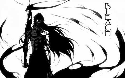 Bleach digital wallpaper #anime #Bleach Kurosaki Ichigo #monochrome #Mugetsu #720P #wallpaper #hdwallpaper #desktop Ichigo Final Getsuga Tenshou, Ichigo Final Form, Final Getsuga Tenshou, Final Getsuga, Getsuga Tenshou, Hollow Bleach, Ichigo Hollow Mask, Bleach Ichigo Bankai, Tensa Zangetsu