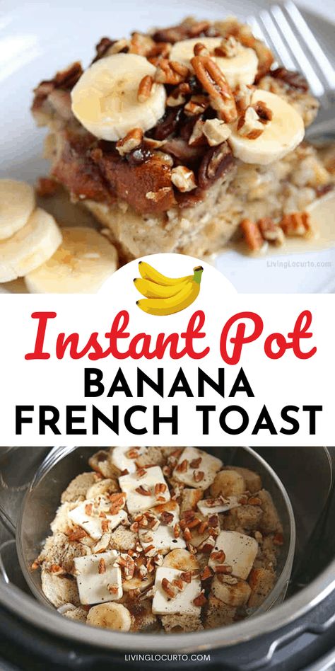 Banana French Toast Recipe, Banana French Toast, Make French Toast, Make Breakfast, Best Instant Pot Recipe, Instant Recipes, Easy Instant Pot Recipes, Instant Pot Dinner Recipes, French Toast Recipe